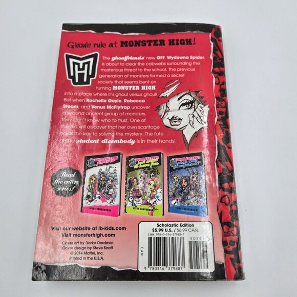 Monster High Books Boo York Boo York And Goulfriends To The End Soft Cover Paran - Picture 9 of 16